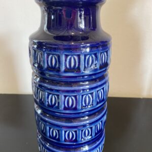 Vase West Germany- vernissé bleu - année 70