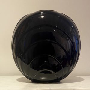 Wast west Germany noir vernissé de forme ronde à décor géométrique